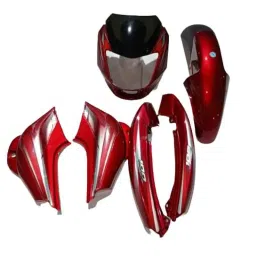 Krayons Red Full Body Kit for Bajaj CT 100 Bike, KI28-picture-36