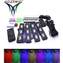 Kozdiko 4 Pcs 7 Colour Seat Bottom Car Star Light Kit with Remote Control For Maruti Suzuki Ignis image 2