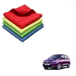Kozdiko 40x40cm 300GSM Microfiber Cleaning Cloth for Renault Lodgy (Pack of 4)-picture-46