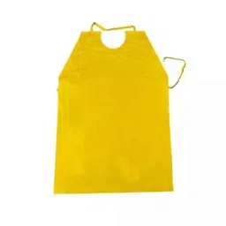 Brala PVC Yellow Waterproof &a; Dustproof Apron, Size: Free (Pack of 120) image 4
