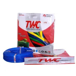TWC Lite 1.5 Sqmm Blue PVC Insulated Copper Conductor FR Industrial Cable, Length: 45 m image 2