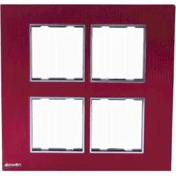 Dewon Electric 8 Module Plastic Red Wall Switch Board Plate-image-77