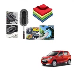 Kozdiko 4 Pcs 40x40cm Microfiber Car Cleaning Cloth Set &a; Cleaning Duster Combo for Maruti Suzuki Alto 800-picture-26