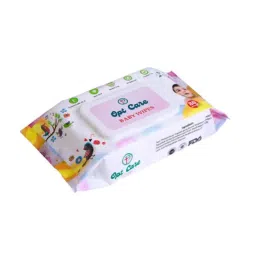 Optcare 80 Pulls Cotton Baby Wet Wipes (Pack of 12) image 2