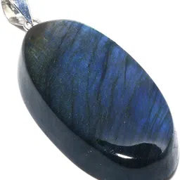 silver aura creations Silver Labradorite Crystal, Stone, Sterling Silver Pendant-picture-23