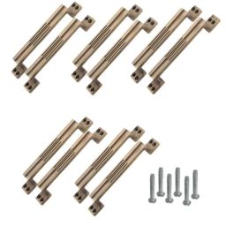 Atom 7 inch Brass Antique Finish Aluminium Line Cabinet Pull Handle (Pack of 10)-picture-11