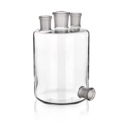 ABGIL 3000ml Borosilicate Glass Three Neck &a; Bottom Outlet Woulff Gas Bottle, Joint: B-40, ABG869-picture-15