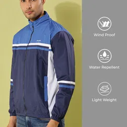 Dollar Lightweight Colorblock Men Wind Cheater image 4