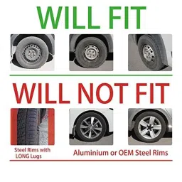 Auto Pearl 4 Pcs 13 inch ABS Black &a; Grey Car Wheel Cover Set for Maruti Suzuki WagonR 2006 &a; 2010 image 5