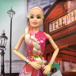 beauty world Stylish Long Hair Set Doll Angel Doll for Kids(Pack of 1) image 3