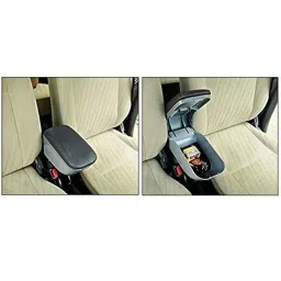 Auto Pearl Plastic &a; Leatherette Grey Armrest Console Box for Maruti Suzuki New Ritz image 3