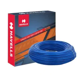 Havells Life Line 1.5 Sqmm Single Core Blue FR PVC Insulated Copper Conductor Unsheathed Flexible Industrial Cable, WHFFDNBL11X57, Length: 180 m-picture-16