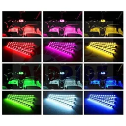 Kozdiko 4 in 1 12 LED Foot Strip Interior Decorative Light for Mercedes Benz A-Class image 5