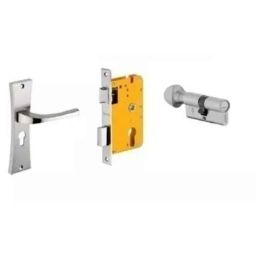 Dorset HL Series Divine 60mm Stainless Steel Door Handle Lock Set with Coin &a; Knob-picture-0