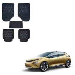 Kozdiko 6255 5 Pcs Rubber &a; PVC Black Heavy Car Foot Mat Set for Tata 45X-picture-18