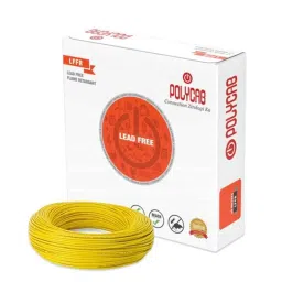 Polycab 1.5 Sqmm 90m Yellow Single Core FRLF Multistrand PVC Copper Insulated Unsheathed Industrial Cable-picture-2