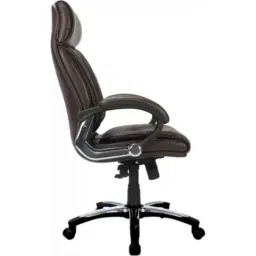 Adiko Leatherette Brown High Back DIY Office Chair with Armrest, ADVN BR 025-817 image 3