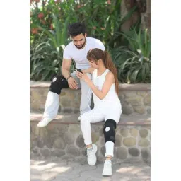 K Squarians Neoprene Black Knee Support Brace, 8003, Size: L image 3