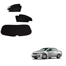 Kozdiko 5 Pcs Polyester Magnetic Zipper Car Sunshade Set with Dicky Curtain for Toyota Corolla-picture-41