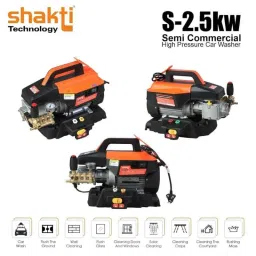 Shakti Technology S-2.5kw 180bar 10lpm 2500W Orange &a; Black Semi Commercial High Pressure Washer with Pressure Control Feature image 2