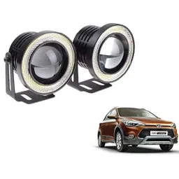 Kozdiko 2 Pcs 15W 3.5 inch High Power White LED Projector COB Fog Light Set with White Angel Eye Ring for Hyundai i20, koz_72517-picture-13