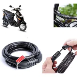 Auto Pearl PVC &a; Plastic Black Combination Cable Lock for Electric E-Sprint, 602-picture-22