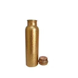 Healthchoice 750ml Copper Golden Embroided Printed Water Bottle (Pack of 2) image 2