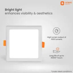 Orient Eternal 10W Warm White Square Backlit LED image 2