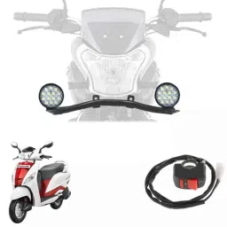 Cartronics 42W Complete Lighting System 14 Led Round Fog Lamp Light for Hero Motocorp Maestro, CAR-GS2AD0-picture-29