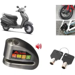 Auto Pearl Steel Black Anti-Theft Alarm Disc Brake Lock for Activa 3G, Lock_294-picture-33
