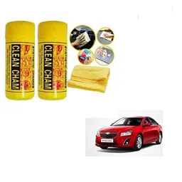 Kozdiko 2 Pcs Microfiber Yellow Dry &a; Wet Car Cleaning Cloth Set for Chevrolet Cruze-picture-41