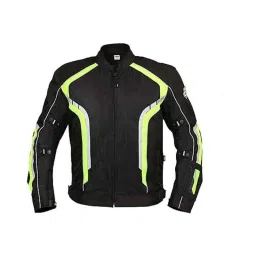 Biking Brotherhood Neon Cordura &a; Mesh Panel Xplorer Riding Jacket, Size: 2XL-image-32