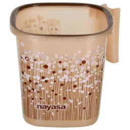 Nayasa 2 Pcs 25L Plastic Brown Bathroom Bucket &a; 1.5L Mug Set image 3