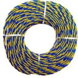 Paras 2 Core Aluminium Blue &a; Yellow Flexible Twisted  Wire, 23/76_2460412, Length: 73 m-picture-38