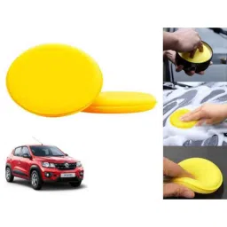 Auto Pearl Polyurethane Beige Washing &a; Waxing Polish Foam Sponge for Kwid 2015-2021 (Pack of 2)-picture-30