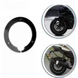 RA Accessories Pro 4 Pcs 17 inch Acrylic Black Bike Wheel Cover Set for Yamaha R15 V3, RAAN3135 image 4