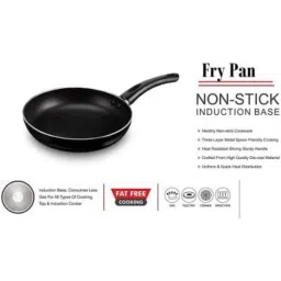 Classic Essentials Allure 2 Pcs 0.9L &a; 1.7L Aluminium Non Stick Induction Base Fry Pan Set, FP-20cm24cm image 3