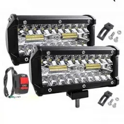JBRIDERZ Car 36 Led 120W Heavy Duty Cree Fog Lamp 2 Pcs Set With Switch For Fiat Linea Classic 1.4-picture-45