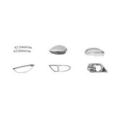 Prior Chrome Plated 2020 Hector (Plus) (2020) (Common With Hector) Catch Cover, Side Mirror Cover, Tail Lamp Moulding, Head Lamp Moulding Mg Mini Chrome Kit-picture-18