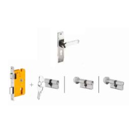 Dorset Hale HL HALE 190mm Zinc SC Finish Lock Set with Knob &a; 70mm Key Cylinder-picture-13