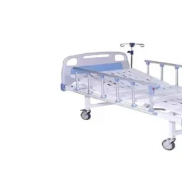 Diya Healthcare WSH-1236 Mild Steel Pre-Treated Epoxy Powder Coated Full Fowler Bed ABS Panel &a; Collapsible Railings image 3