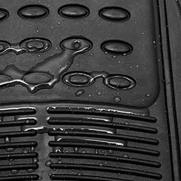 Kozdiko 4 Pcs Rubber Black Car Simple Mat Set for MG ZS EV image 3