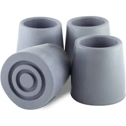 carent Entros Round Grey Rubber Shoe for Commode Chair, SC7001L (Pack of 4)-picture-19
