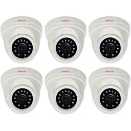 CP Plus 2.4MP White Plastic 1080P Full HD Dome Camera with Usewell Accessories, CP-VAC-D24L2-V3 (Pack of 6)-picture-4