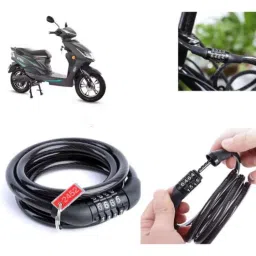 Auto Pearl PVC &a; Plastic Black Combination Cable Lock for Motocorp Electric Atria, 603-picture-23