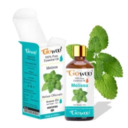 GoWoo 2 Pcs 10ml Natural Undiluted Melissa Aroma Oil &a; 100ml Cucumber Seed Carrier Oil Set, GWOC901-P33+P173 image 2