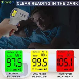 Carent HTD8813C Digital Non Contact Infrared Forehead Laser Gun Thermometer (Pack of 2) image 5