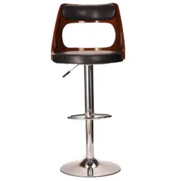 Teal 120kg Leather &a; Chrome Steel Brown &a; Black Tawang Bar Stool-picture-12