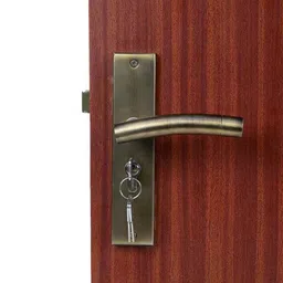 Handle Waala MG-1101 8 inch 60mm Stainless Steel Anitque Brass Finish Both Side Key Cylindrical Plate Mortise Door Lock Set-picture-44