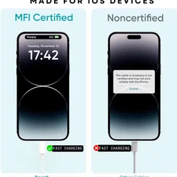 RoarX Lightning Cable 1 m PVC 20 Watt type C to iPhone Lightning Cable for iphone charger cable usb c type cable image 4